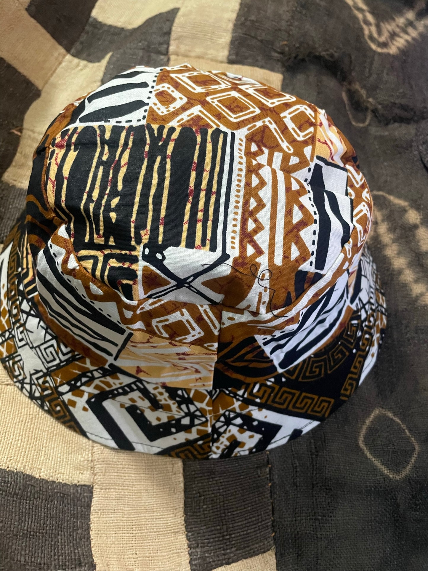 LARGE AFRICAN PRINT BUCKET HAT 4