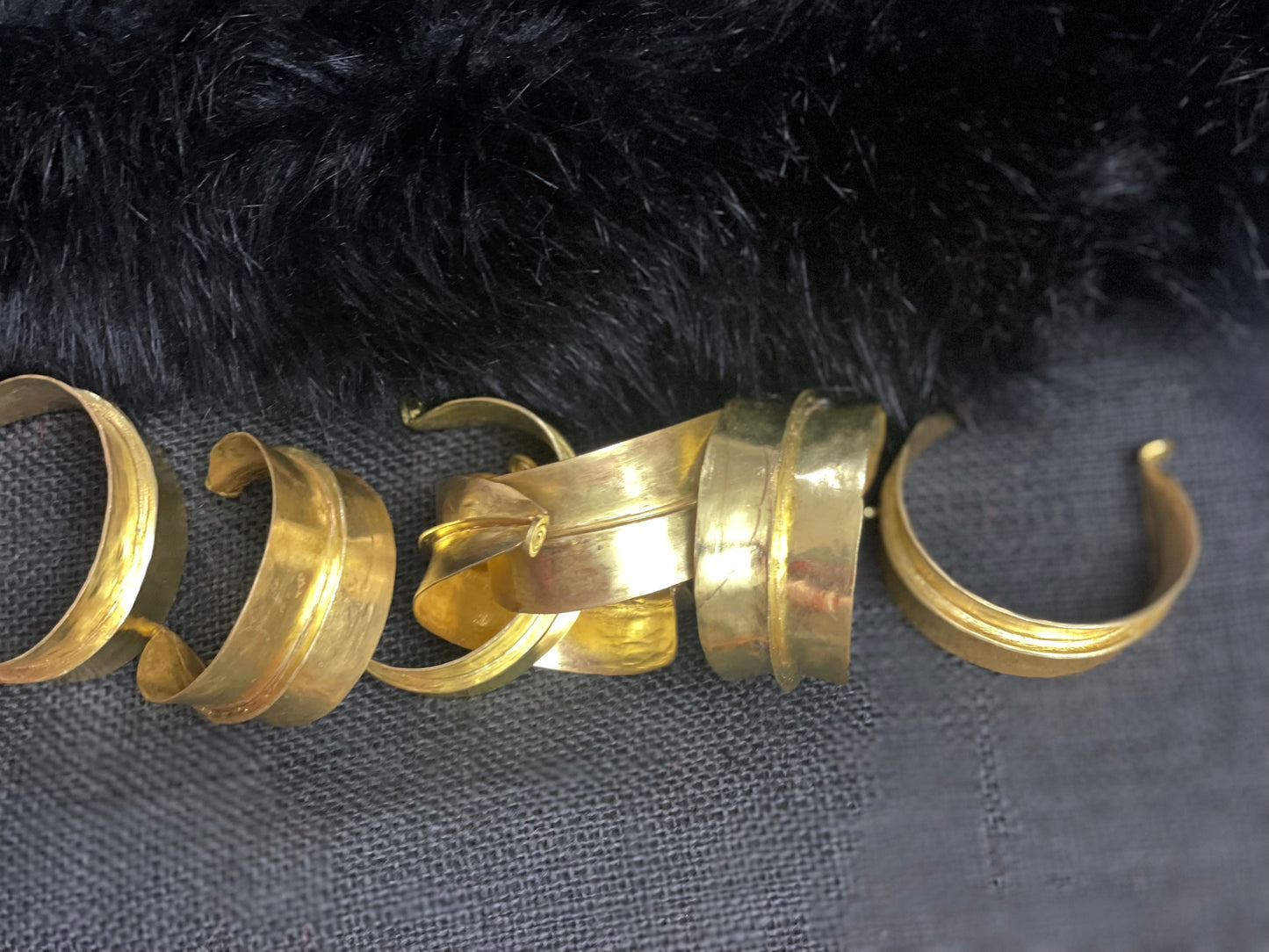 10 FULANI CUFF EARRINGS HANDMADE AND ADJUSTABLE WHOLESALE lot of 10