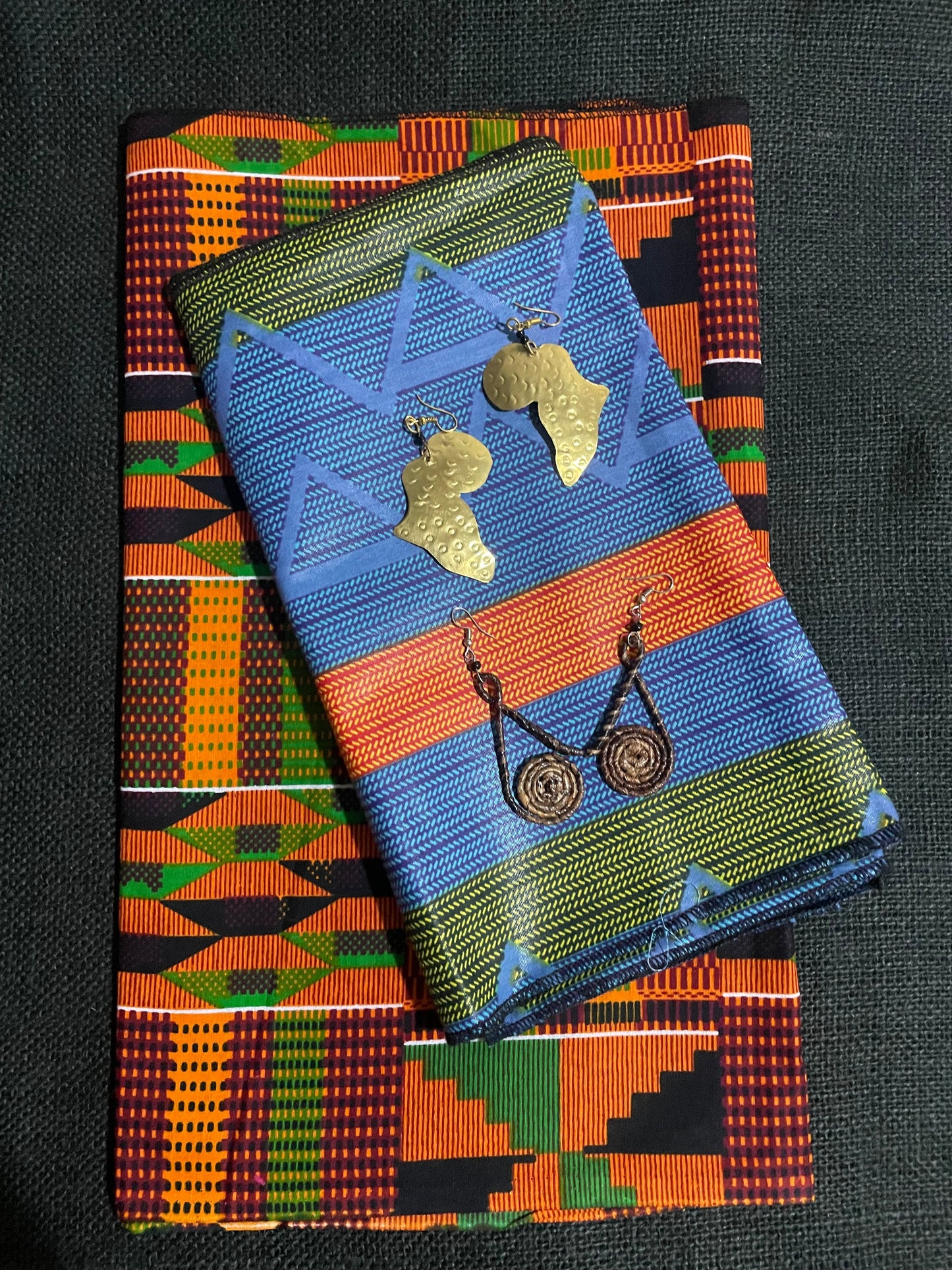 2 Headwraps and 2 Earrings Bundle 25