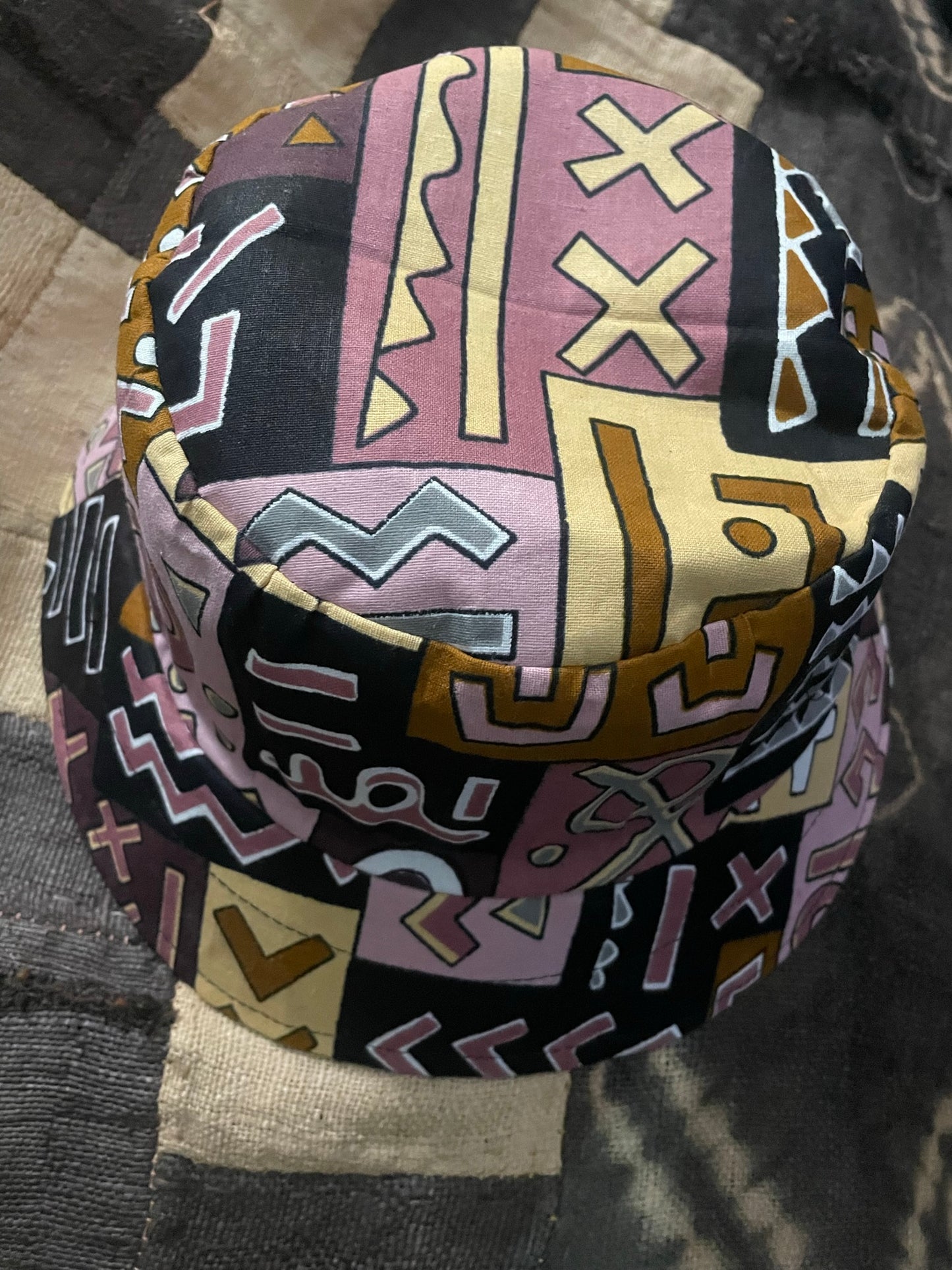 LARGE AFRICAN PRINT BUCKET HAT 3