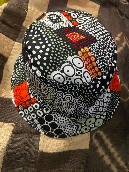 LARGE AFRICAN PRINT BUCKET HAT 1