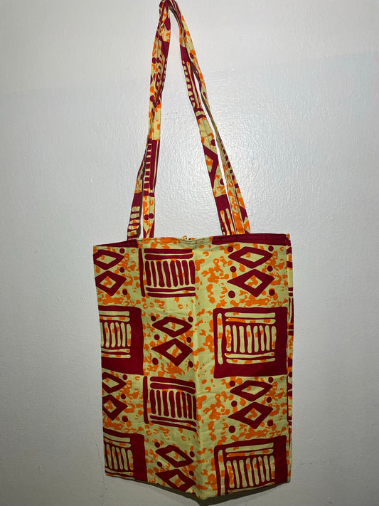 AFRICAN PRINT TOTE 12